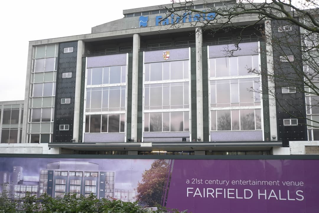 Photo of the front of the Fairfield Halls