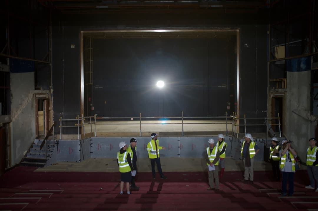 Photo of a theatre being refurbished
